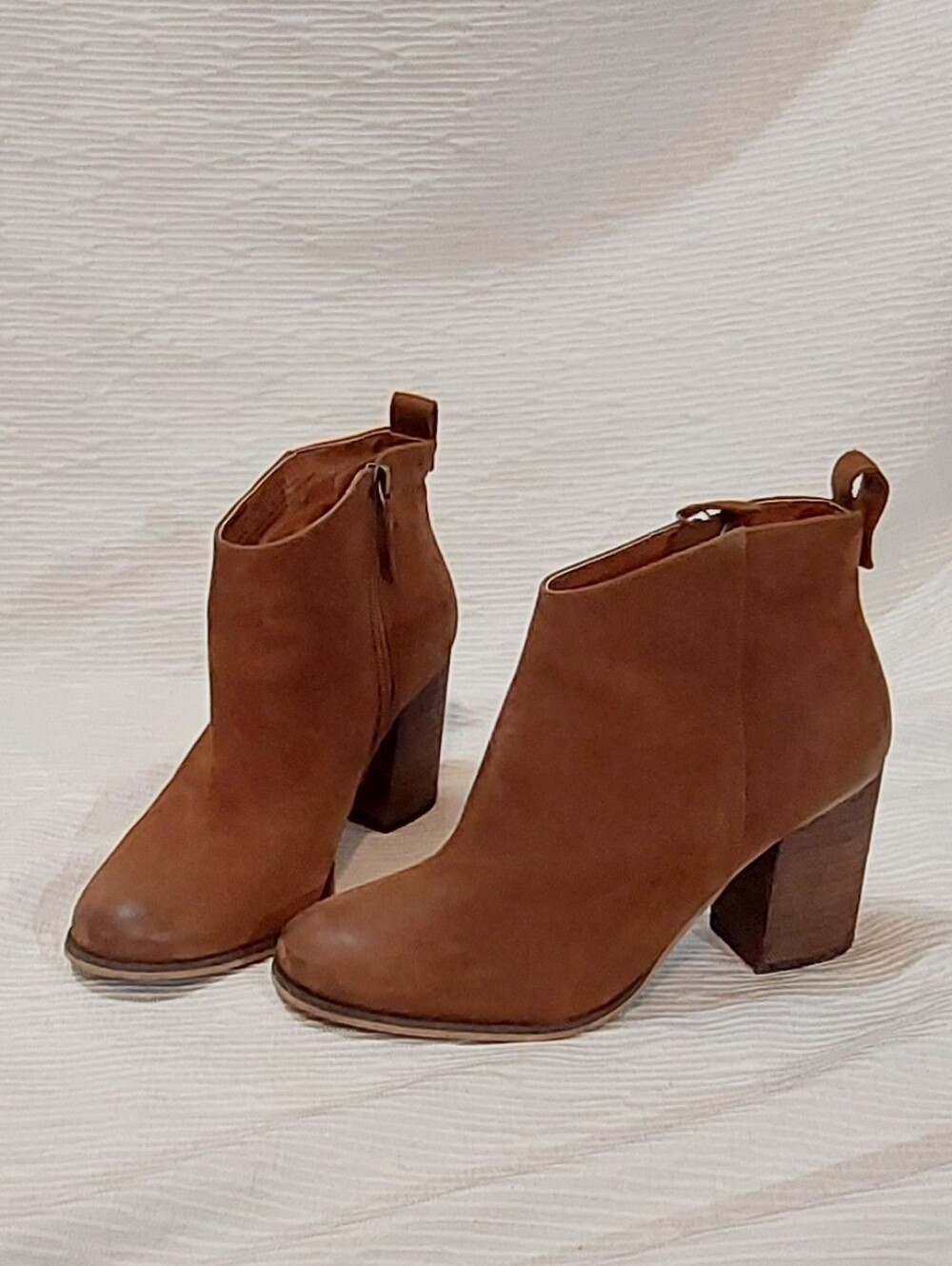 bp. Tan Block Heel Ankle Booties Size 8.5